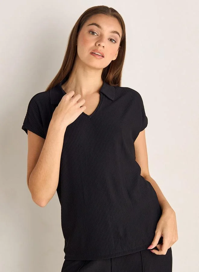 سبلاش فيڤ Textured Knit Top and Bottom Co-ord set